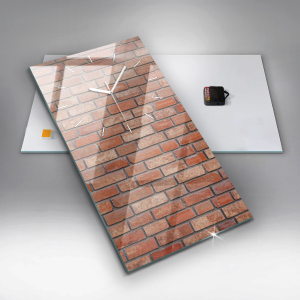 Vertical wall clock Brick wall