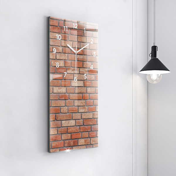 Vertical wall clock Brick wall