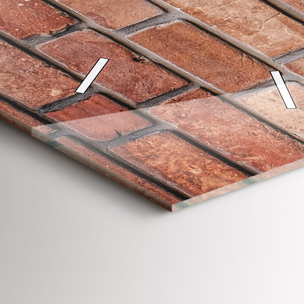 Vertical wall clock Brick wall