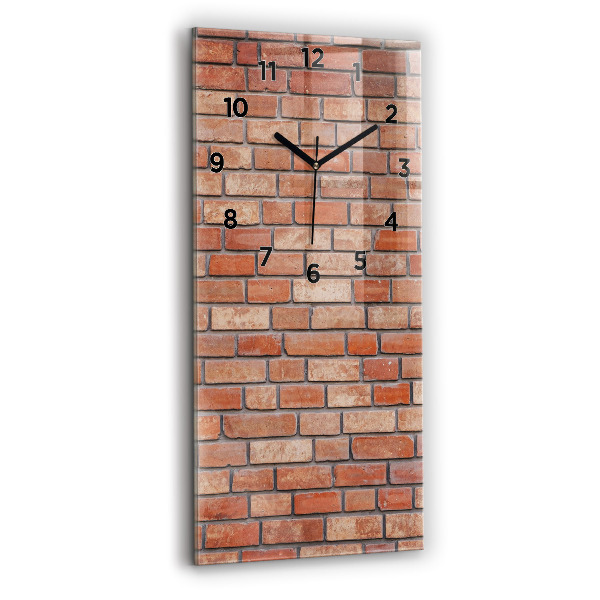 Vertical wall clock Brick wall