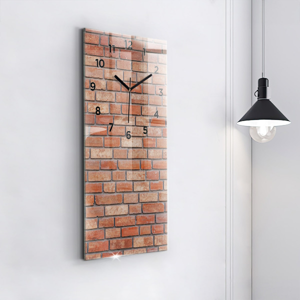 Vertical wall clock Brick wall