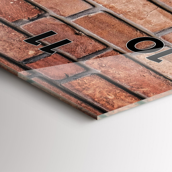 Vertical wall clock Brick wall