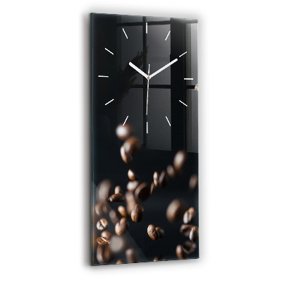 Vertical wall clock Coffee beans