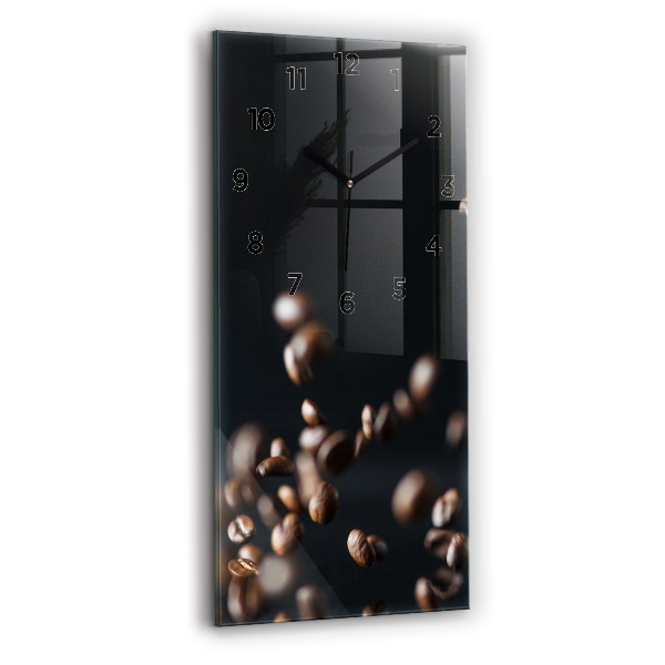 Vertical wall clock Coffee beans