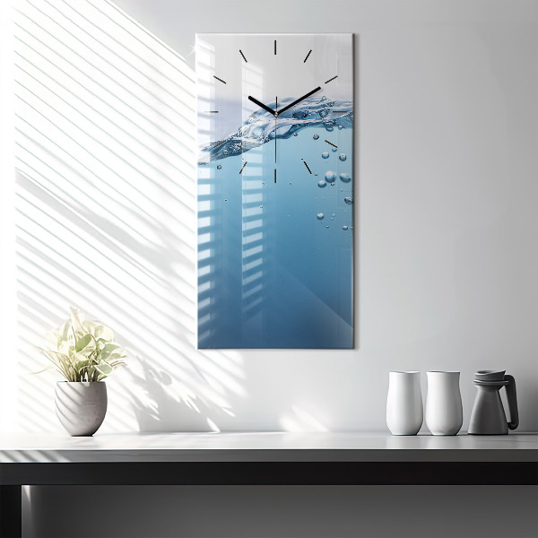 Vertical wall clock Underwater view