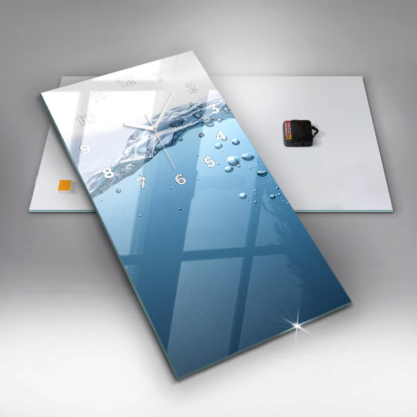 Vertical wall clock Underwater view