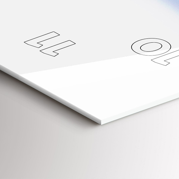 Vertical wall clock Underwater view