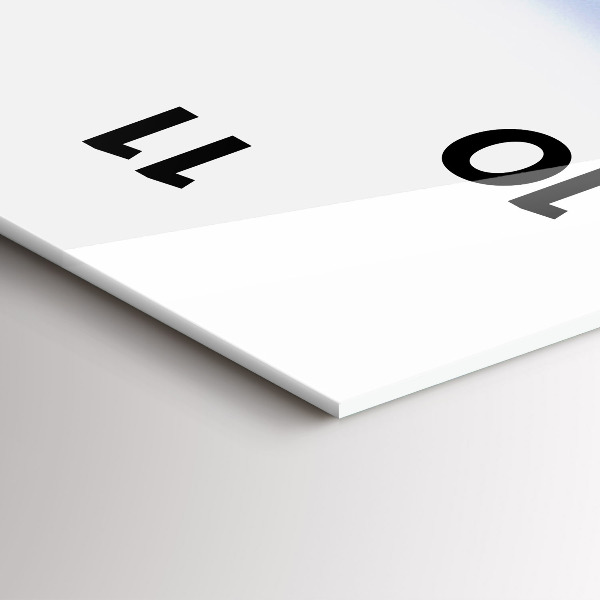 Vertical wall clock Underwater view