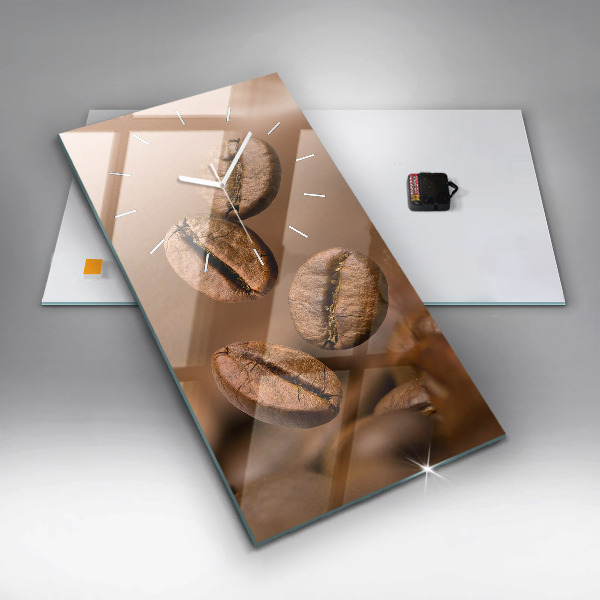 Vertical wall clock Abstract colors