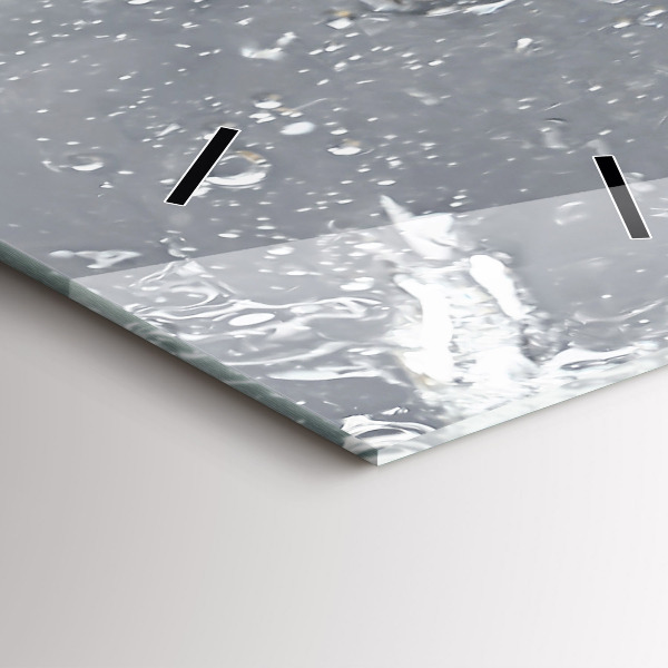 Vertical wall clock Citrus in water