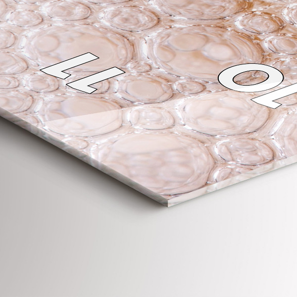 Vertical wall clock Beer with foam