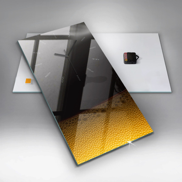 Vertical wall clock Orange juice