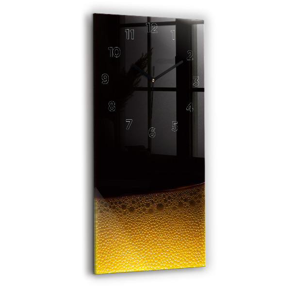 Vertical wall clock Orange juice