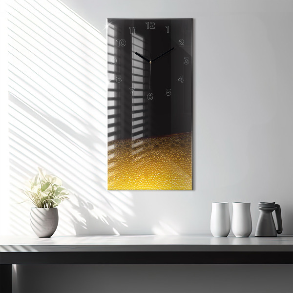 Vertical wall clock Orange juice