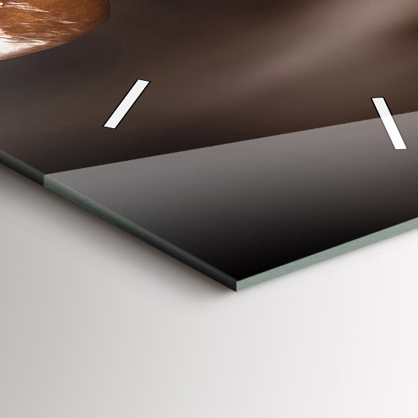 Vertical wall clock Hot coffee