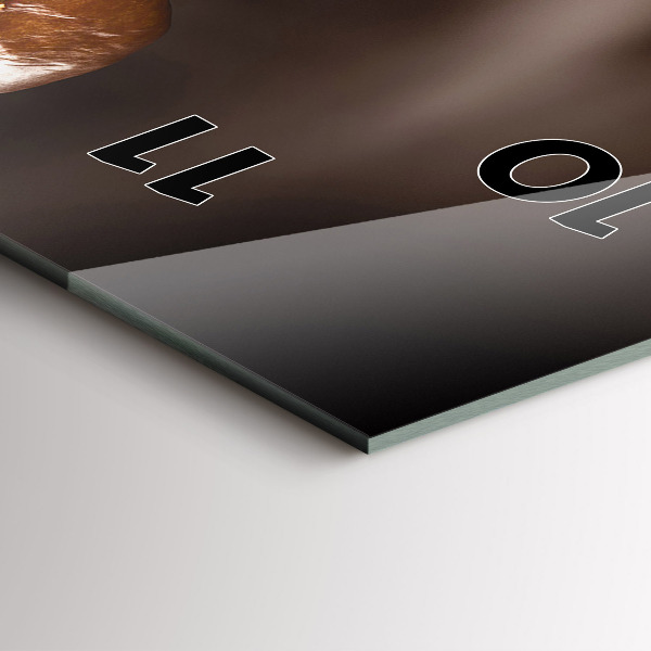 Vertical wall clock Hot coffee