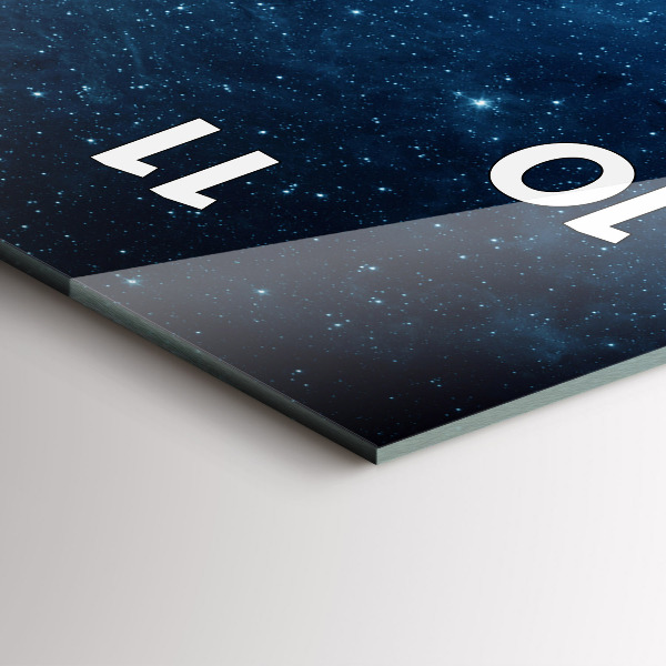 Vertical wall clock Earth and Galaxy – NASA