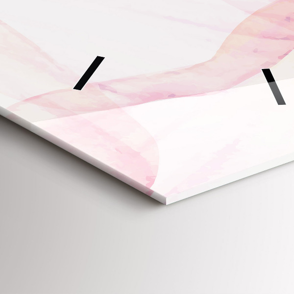 Vertical wall clock Watercolor petals