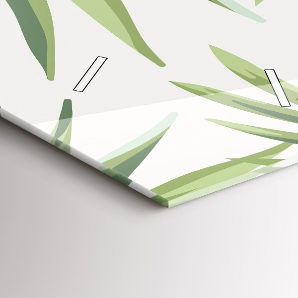 Vertical wall clock Tropical pattern