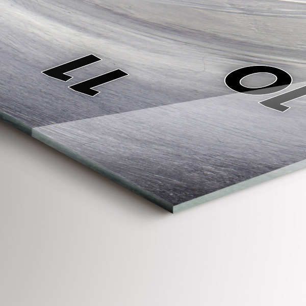 Vertical wall clock Raven in the moonlight