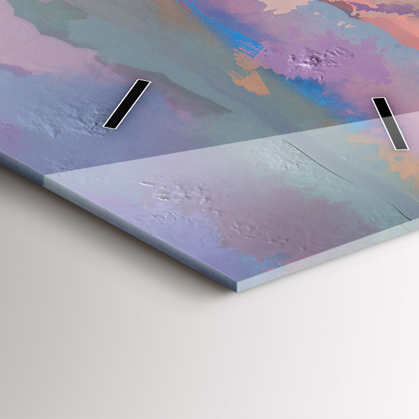 Vertical wall clock Sunflower Field