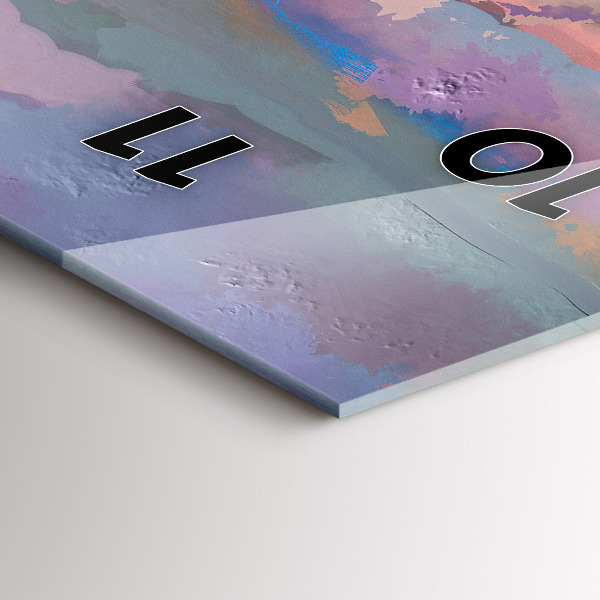 Vertical wall clock Sunflower Field