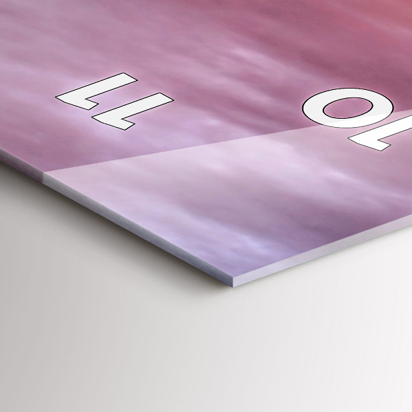 Vertical wall clock Old windmill in Santorini