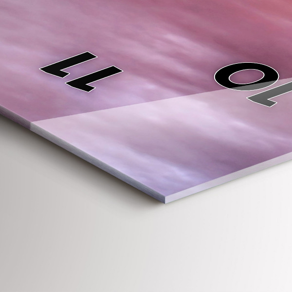 Vertical wall clock Old windmill in Santorini