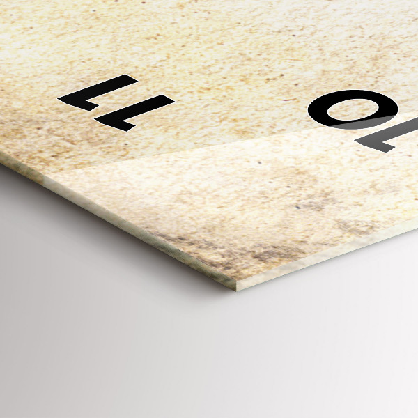 Vertical wall clock Abstract portrait of a woman