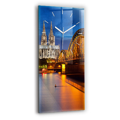 Vertical wall clock Bridge in Germany