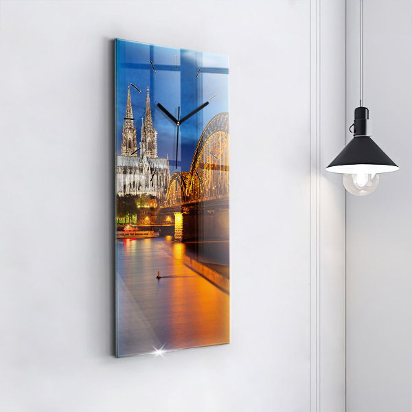 Vertical wall clock Bridge in Germany