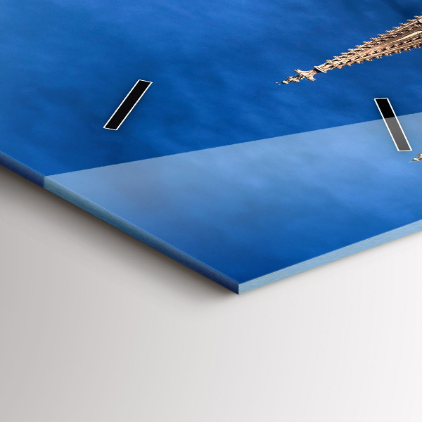 Vertical wall clock Bridge in Germany