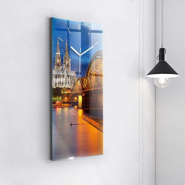 Vertical wall clock Bridge in Germany