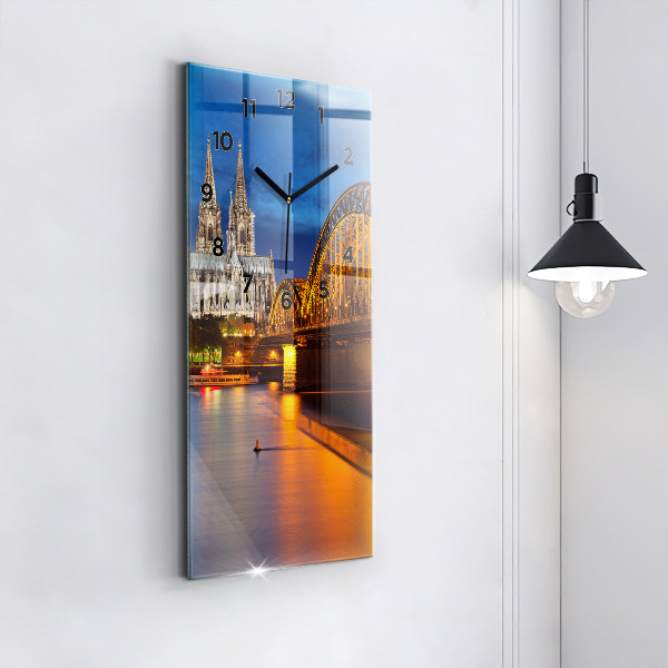 Vertical wall clock Bridge in Germany