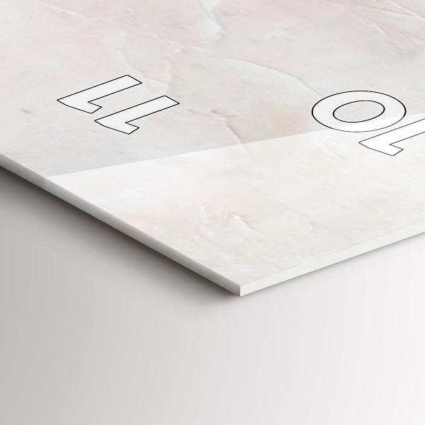 Vertical wall clock Oil painting yacht sea