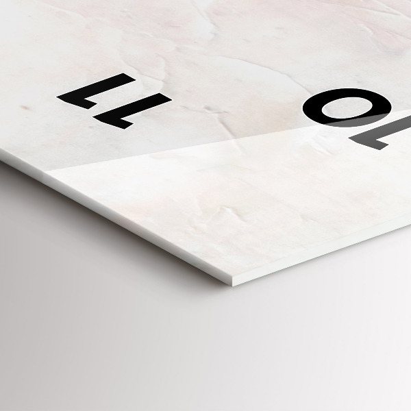 Vertical wall clock Oil painting yacht sea