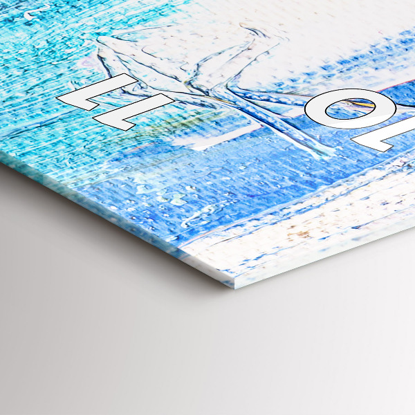 Vertical wall clock Couple in the rain