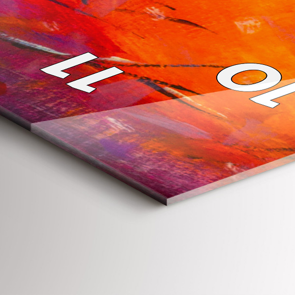 Vertical wall clock Couple in the forest