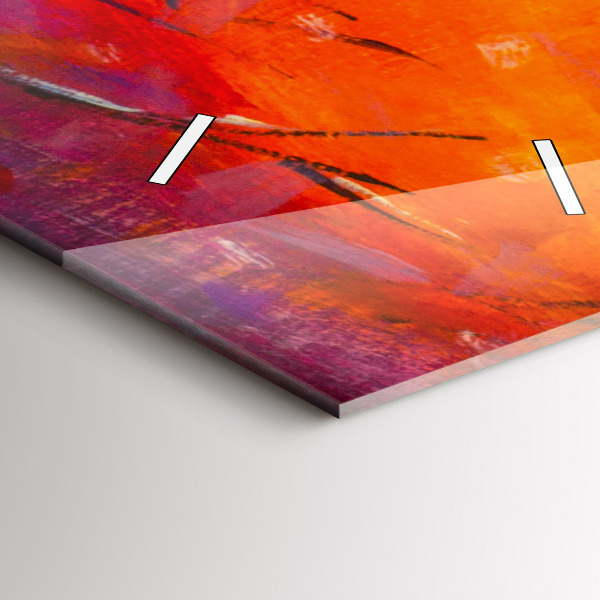 Vertical wall clock Couple in the forest