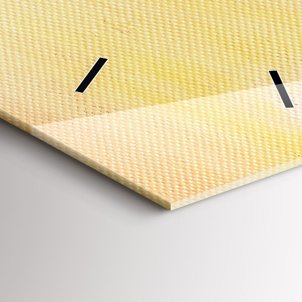 Vertical wall clock Oil composition in the forest