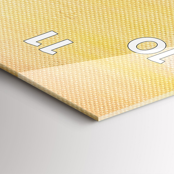 Vertical wall clock Oil composition in the forest