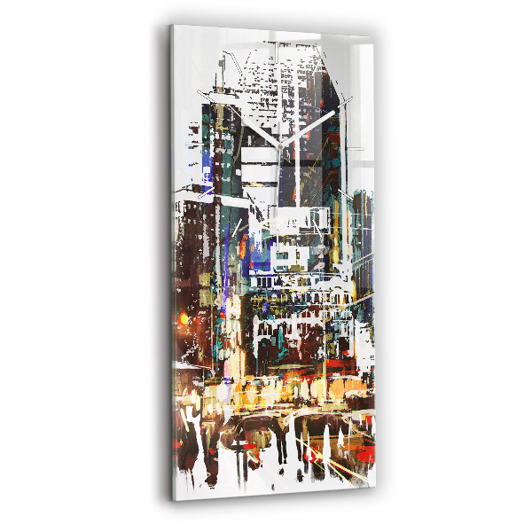 Vertical wall clock New York City