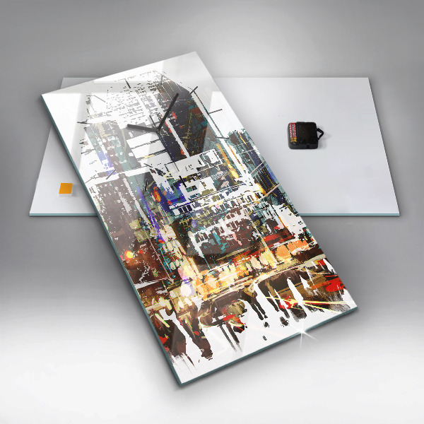 Vertical wall clock New York City