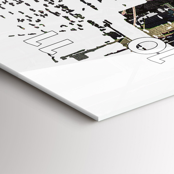 Vertical wall clock New York City