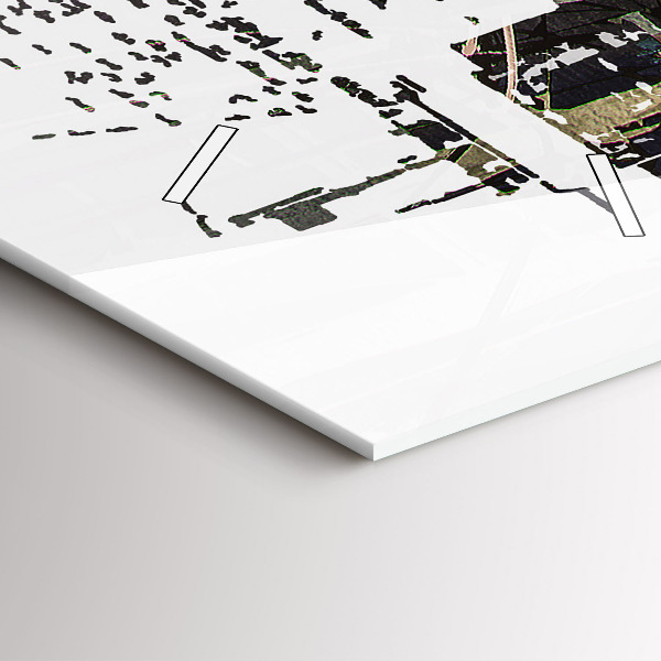 Vertical wall clock New York City