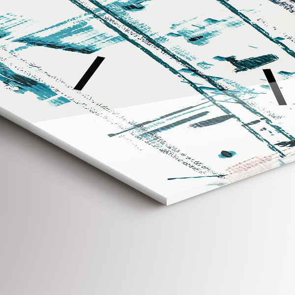 Vertical wall clock Street Art