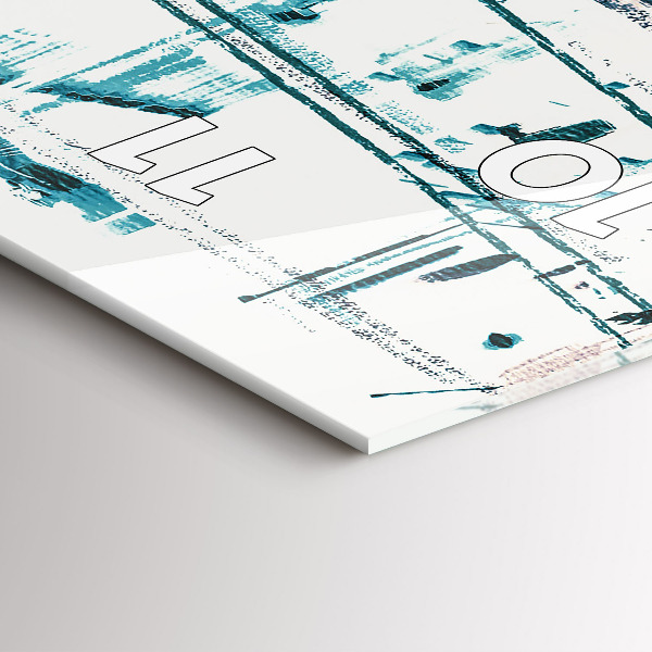 Vertical wall clock Street Art