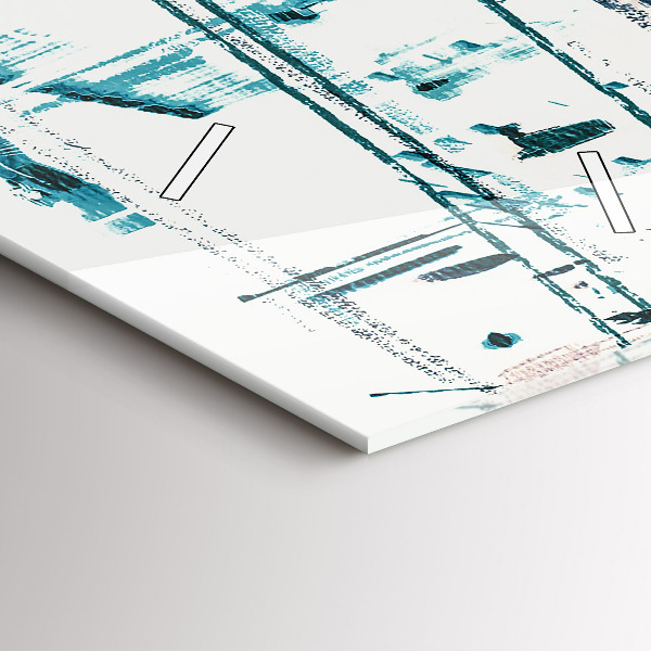 Vertical wall clock Street Art