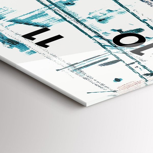 Vertical wall clock Street Art