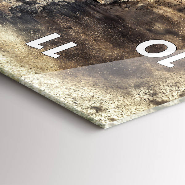 Vertical wall clock Abstract people sand